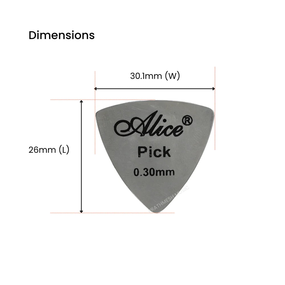 Alice AP-12S Steel Guitar Picks - TGB1 (12 pcs)
