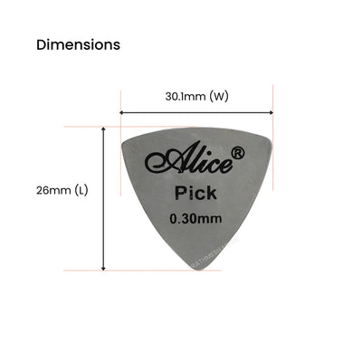Alice AP-12S Steel Guitar Picks - TGB1 (12 pcs)