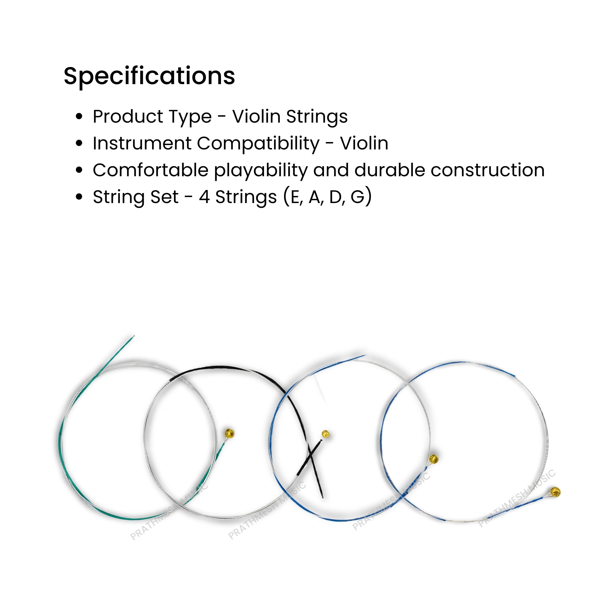 Alice A703 Steel Core Alloy Winding Violin Strings