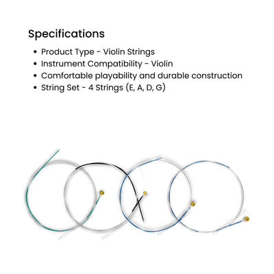 Alice A703 Steel Core Alloy Winding Violin Strings