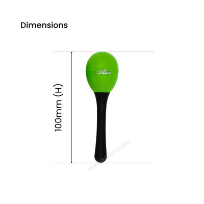 Alice A042SE Handle Egg Shaker - Green