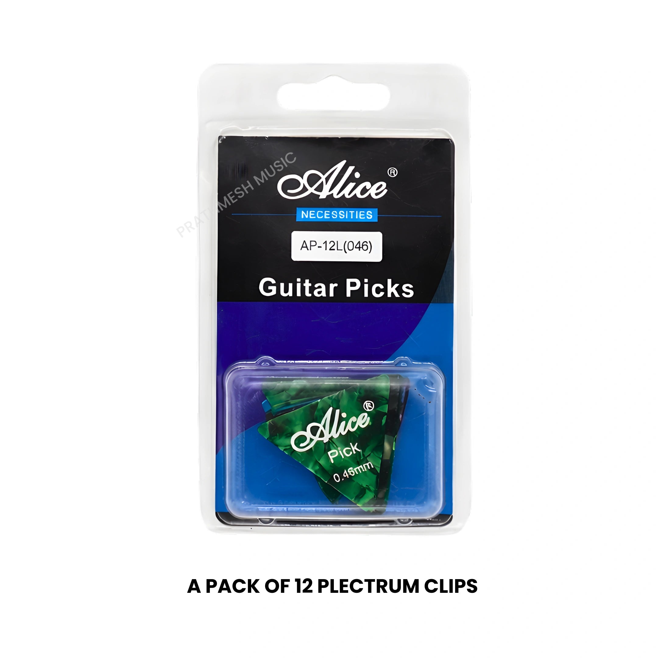 Alice AP-12L Guitar Picks - 0.46 mm (12 pcs)