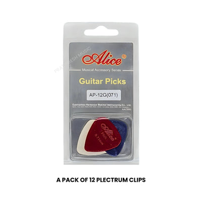 Alice AP-12G Nylon Guitar Picks - 0.71 mm (12 pcs)