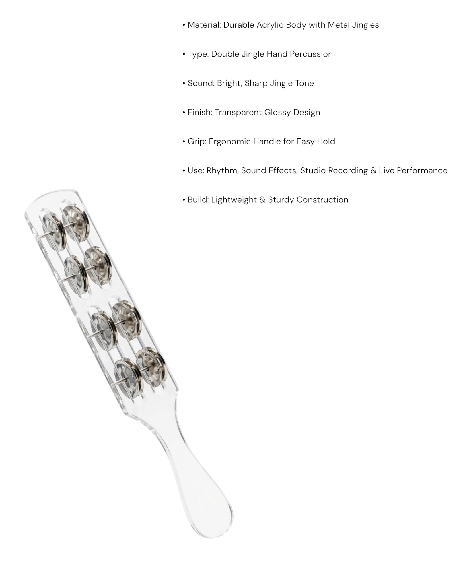 KL Acrylic Jingle Stick - 8 Ring