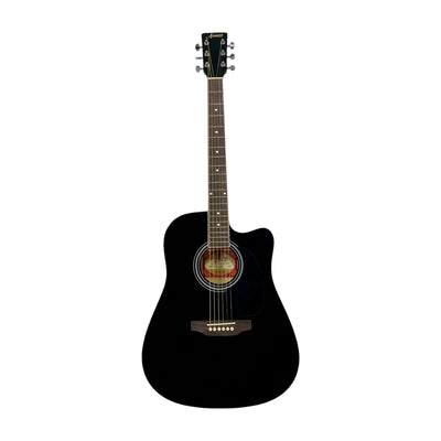 Amaze AW41C201-BK Acoustic Guitar - Black