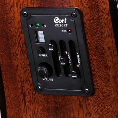 Cort AD300E-OP Electro-Acoustic Guitar - Open Pore