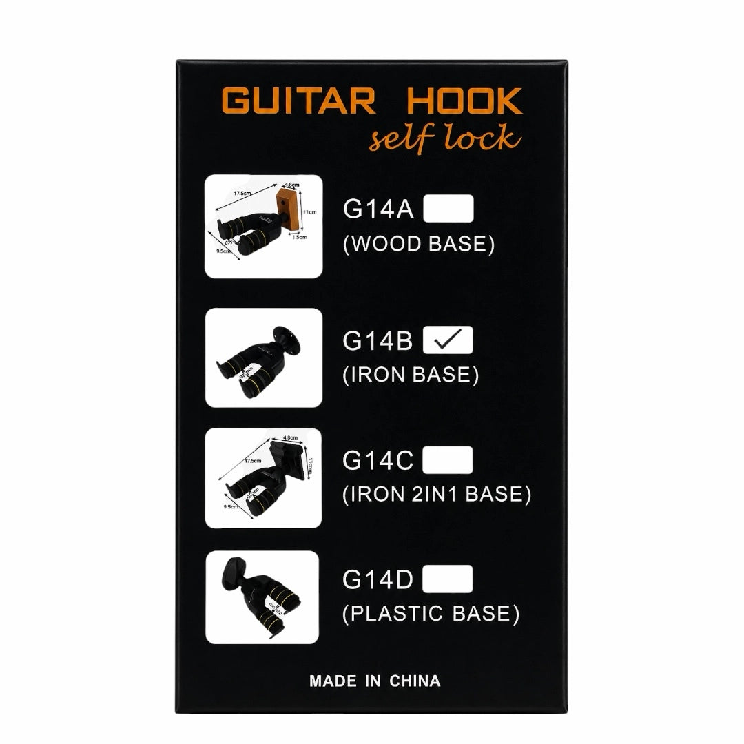 AMR Self-Locking Guitar Wall Mount - Fiber & Metal