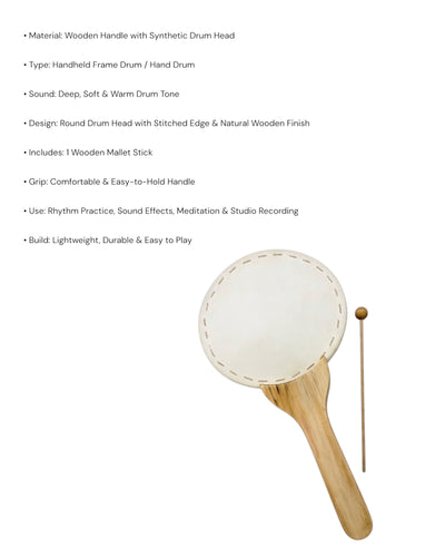 KL Japanese Hand Drum with Mallet