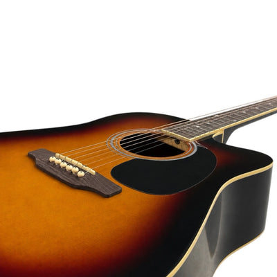 Amaze AW41C201-SB Acoustic Guitar - Sunburst