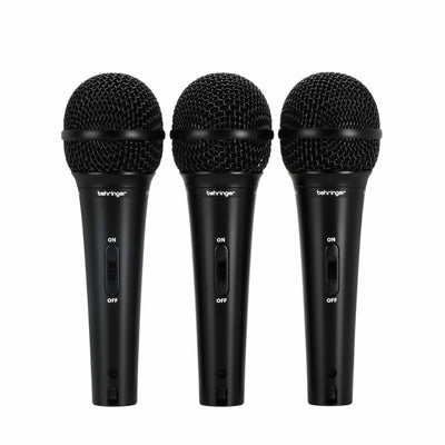 Behringer XM1800S Dynamic Cardioid Microphone - Set of 3