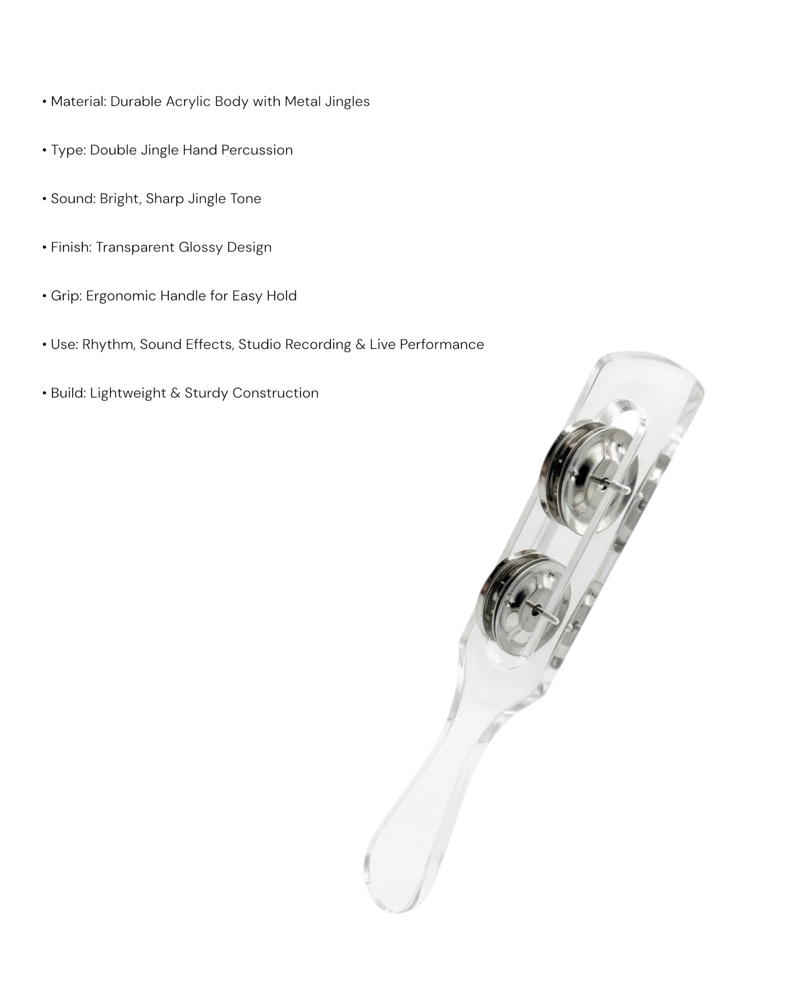 KL Acrylic Jingle Stick - 2 Ring