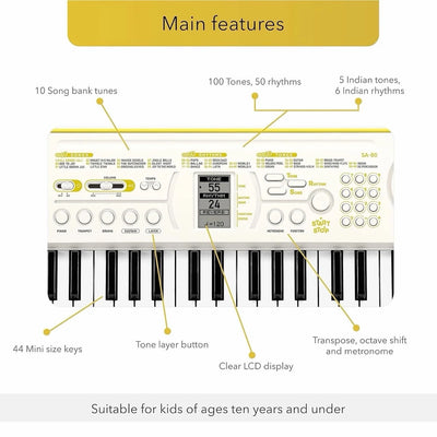 Casio SA80 44-Key Mini Portable Keyboard