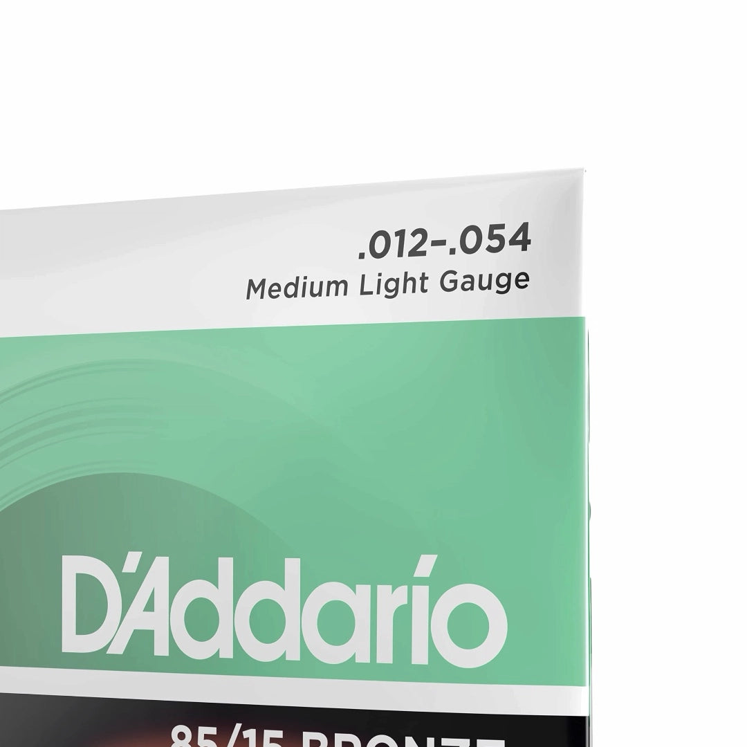D’Addario EZ920 85/15 Bronze Medium Light Acoustic Guitar Strings - 12-54