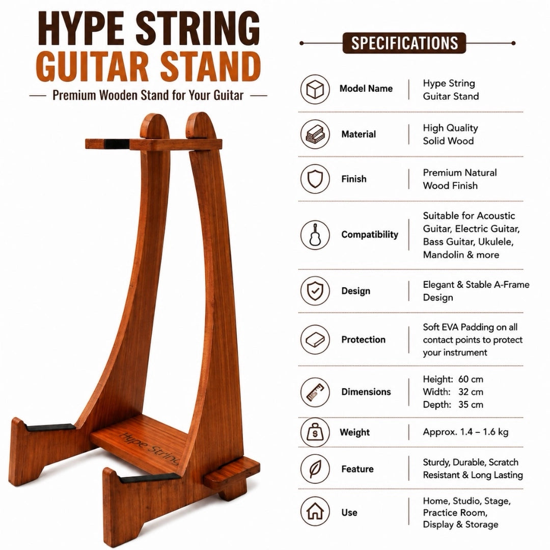 Hype String Long Neck Guitar Floor Stand
