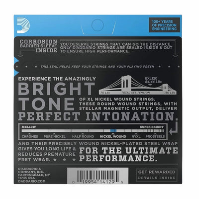 D’Addario EXL120 Nickel Wound Super Light Electric Guitar Strings - 09-42
