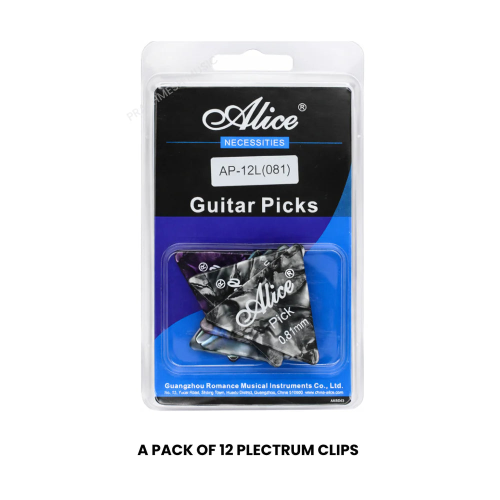 Alice AP-12L Guitar Picks - 0.81 mm (12 pcs)